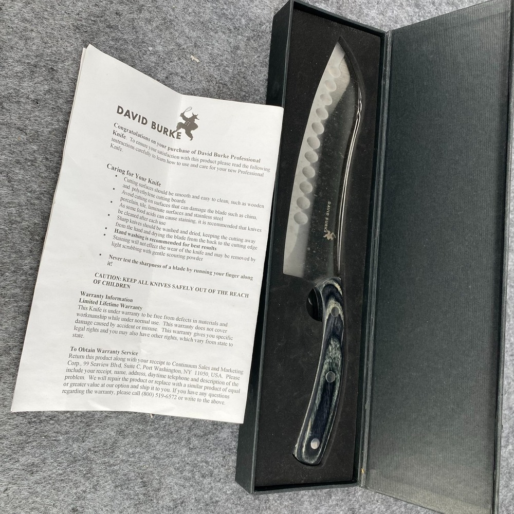 David Burke Santoku Steak All Purpose Chef Knife 7in Stainless Steel Silver